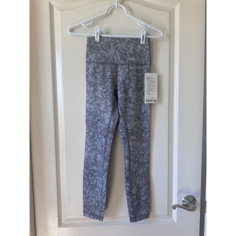 NWT Lululemon Wunder Train HR Tight 25" Summer Shade Ice Grey Size 4